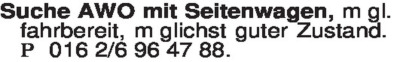 Fahrzeuggesuche - Motorräder