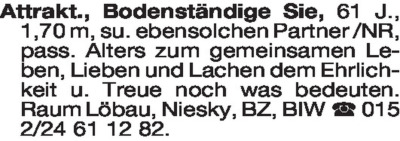 Fundgrube - Sie sucht Ihn