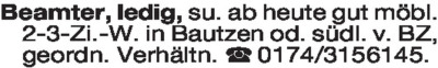 Immobiliengesuche - Eigentumswohnungen