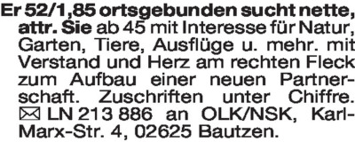 Fundgrube - Er sucht Sie