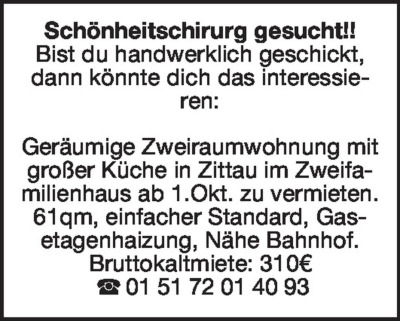 Vermietung - Wohnungen