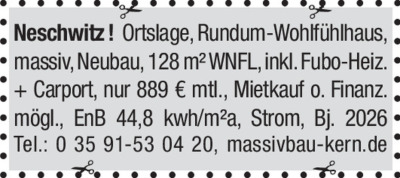 Vermietung - Häuser