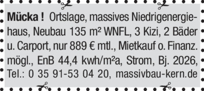 Vermietung - Häuser