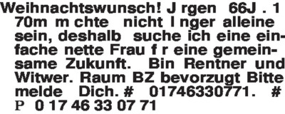 Fundgrube - Er sucht Sie