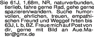 Fundgrube - Sie sucht Ihn