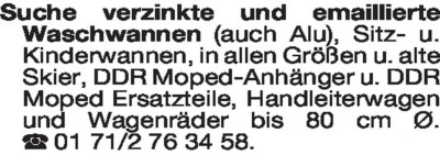 Fundgrube - Kaufgesuche