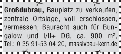 Immobilienangebote - Grundst&uuml;cke