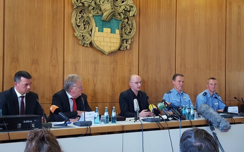 Pressekonferenz zu den Tumulten vom Mittwoch in Bautzen