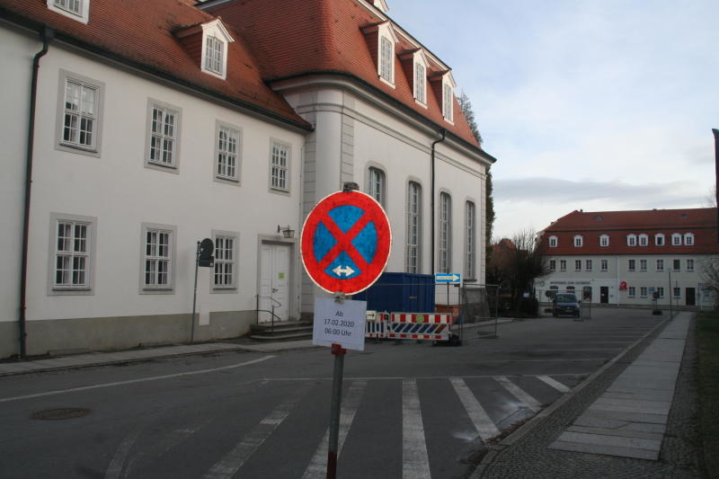 Verkehrsregelung am Zinzendorfplatz