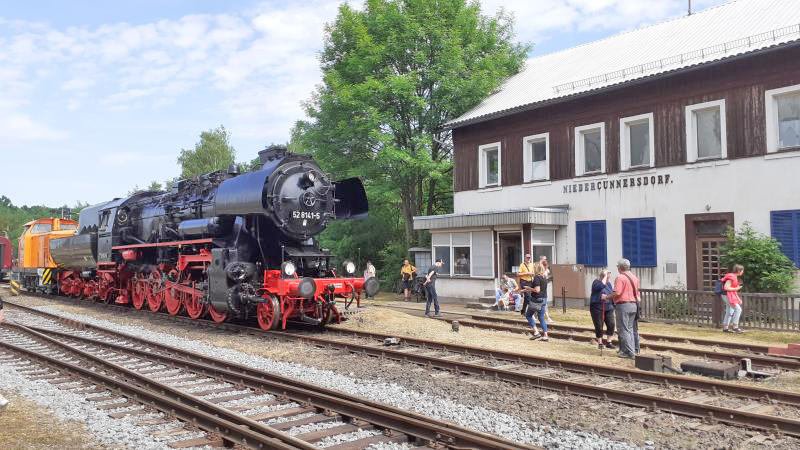 Sonderzug der Ostschächsischen Eisenbahnfreunde im Einsatz