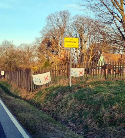 BSW empfiehlt Protestplakate entlang der Straßen