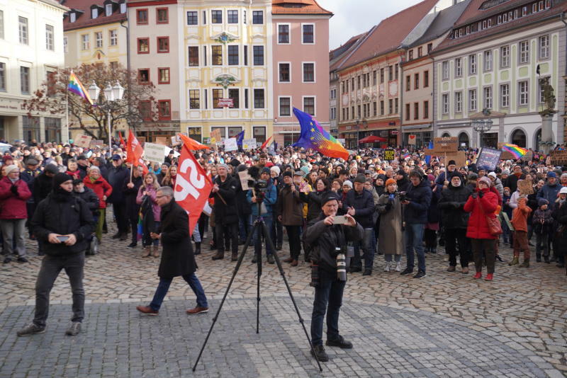 Demonstration gegen den Extremismus