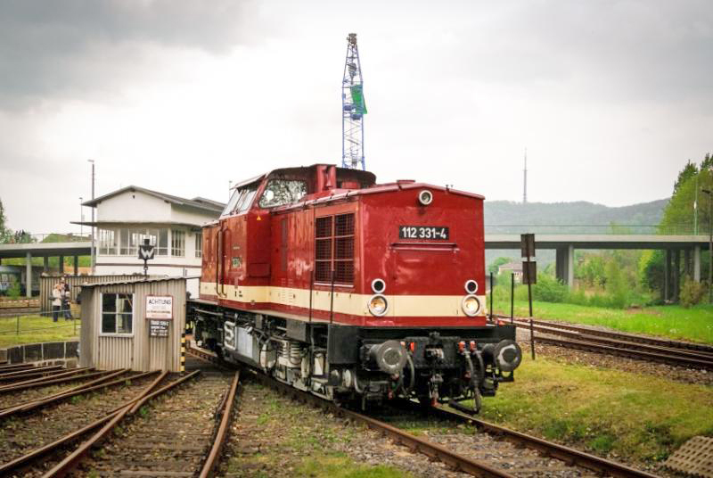 Bahnfans in Vorfreude auf Maschinenhaustage Löbau