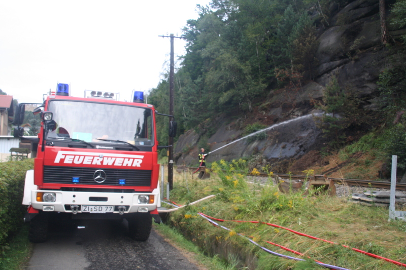 Waldbrand in Oybin gelöscht