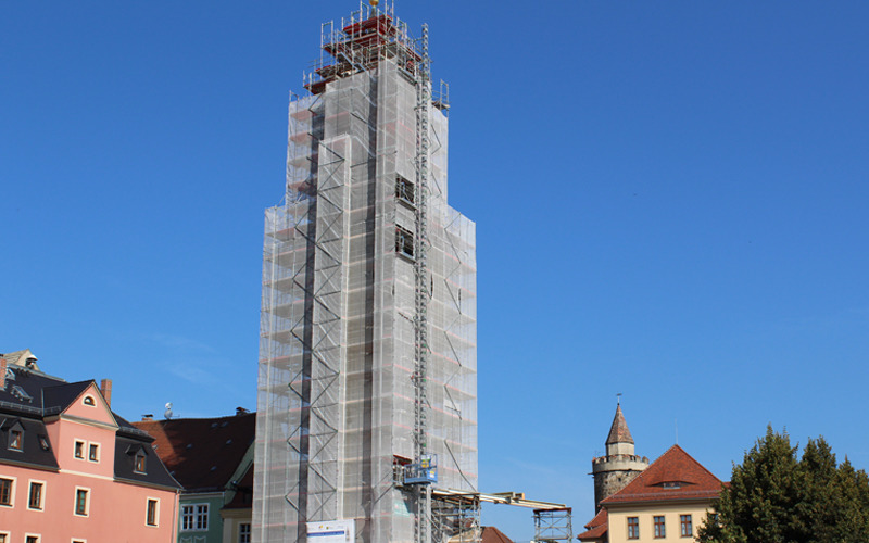 Der Reichenturm wird bald zum Leuchtturm