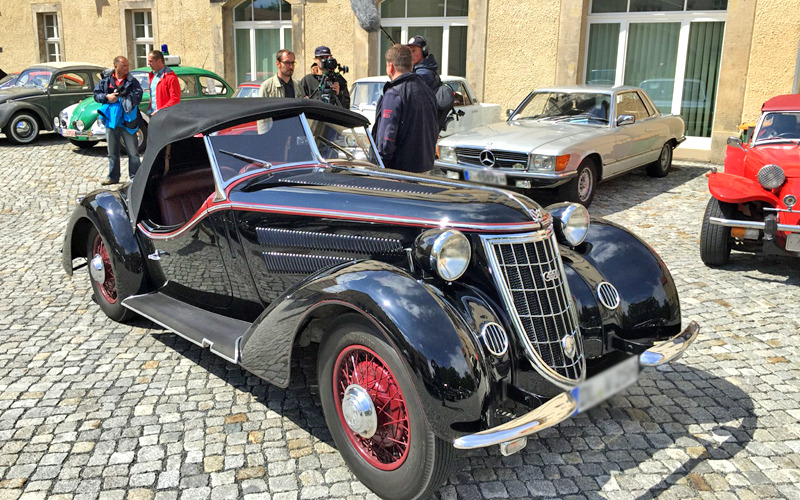 Oldtimer stoppen in Bischofswerda