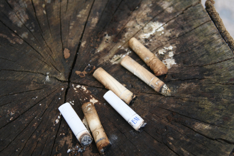 Zigarettenkippe löst Schwelbrand aus