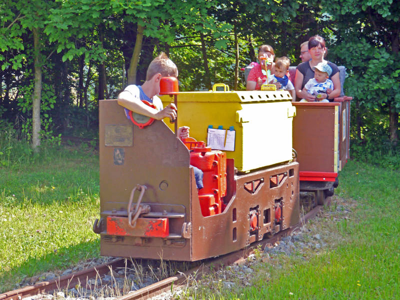 Am Vereinstag: Fahrten mit der Grubenbahn