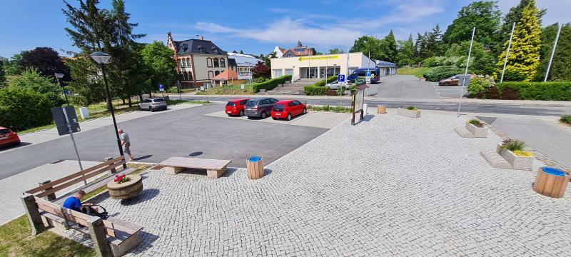 Parkregelung  zum Wochenmarkt in Seifhennersdorf