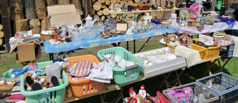 Trödelmarkt in Drausendorf am 6. Juni