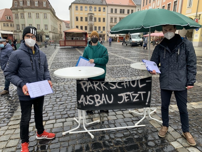 Unterschriftenaktion für Zittauer Parkschulausbau