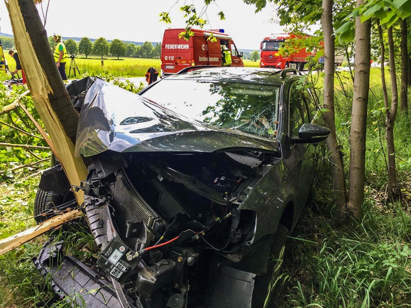 Schwerer Unfall auf der B97