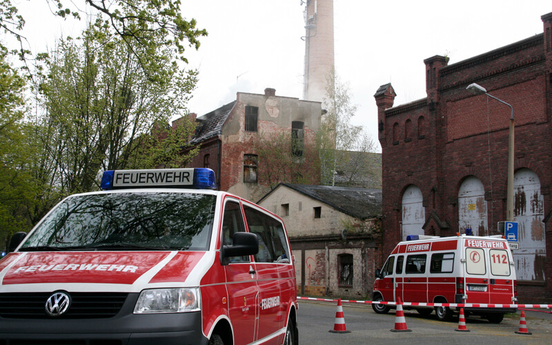 Großbrand in alter Färberei