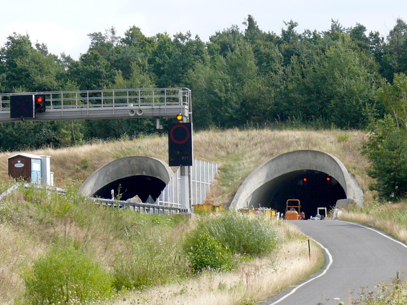 Tunnel wird gereinigt