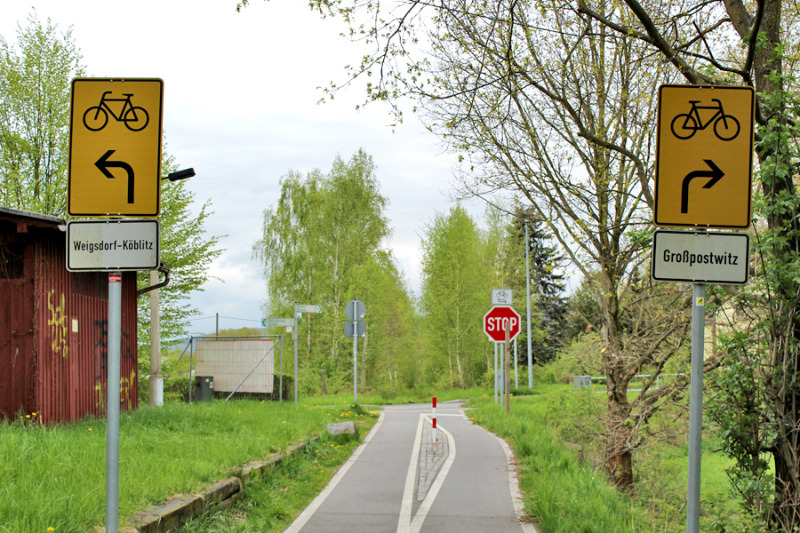 Wie weiter am Bahnradweg?