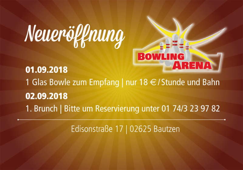 Neueröffnung Bowling Arena