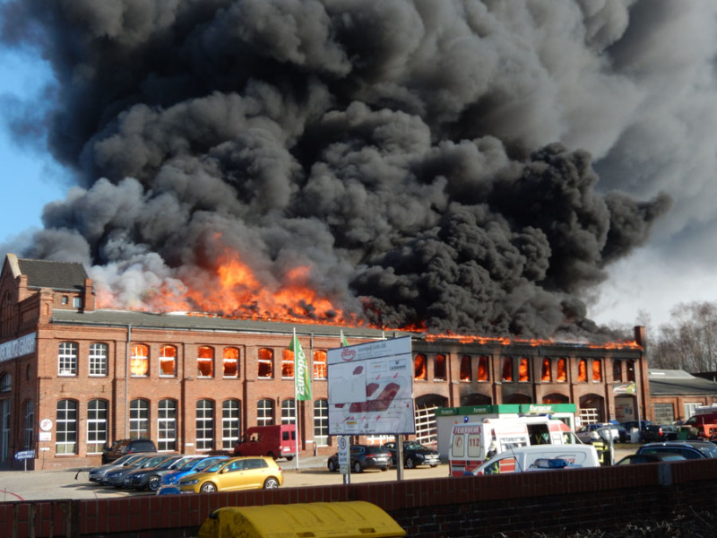 Großfeuer in Görlitz