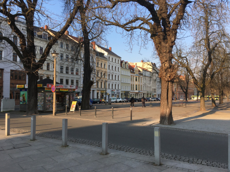 Mobile Marktstände nun in der unteren Elisabethstraße in Görlitz