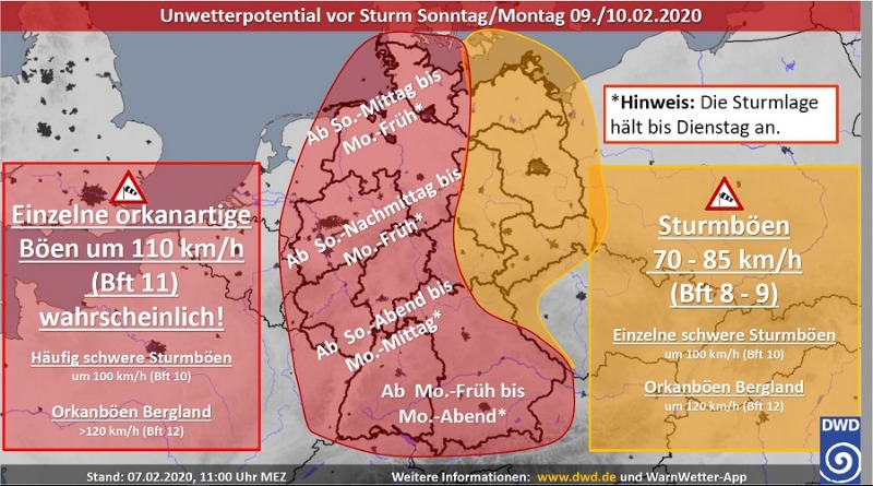 Wetterdienst warnt: Orkan rauscht heran