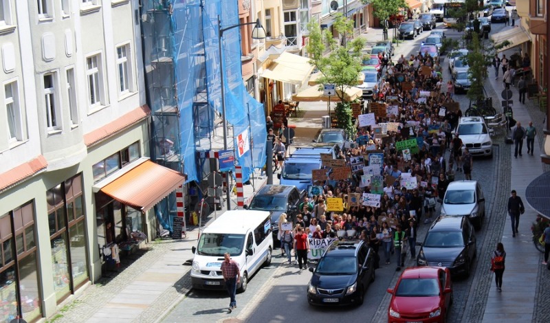 Schüler machen mobil gegen Erderwärmung