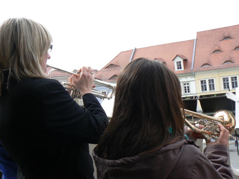 Konventblasen läutet Weihnachtsmarkt ein 