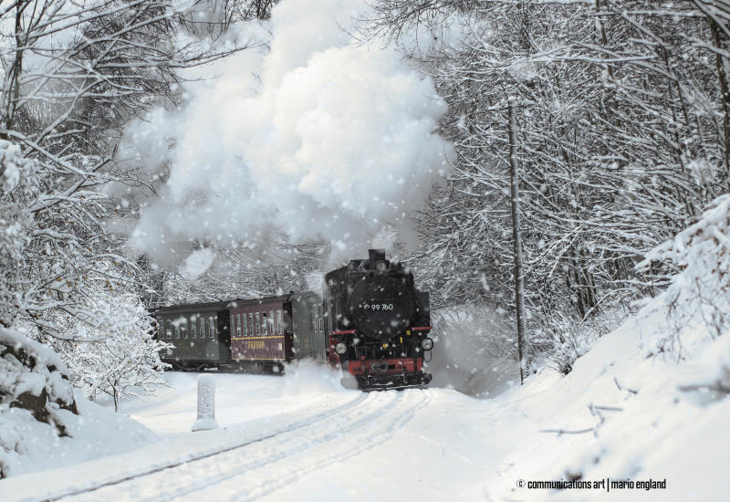 Schmalspurbahn auf Tour