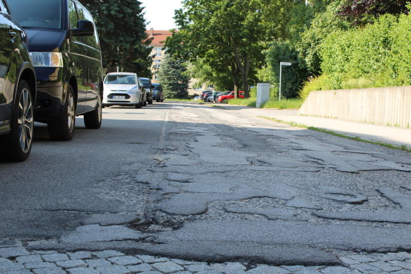 Straßenbauer haben weiter gut zu tun in der Spreestadt