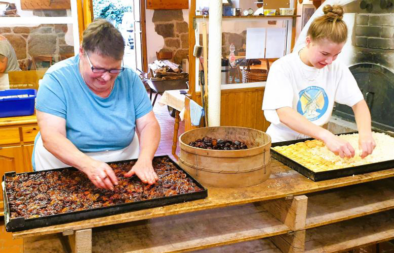 Schaubacken an der Bockwindmühle