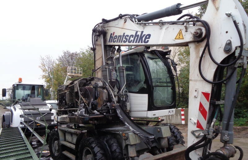 Bautzener Bagger brennen zum wiederholten Mal in Leipzig