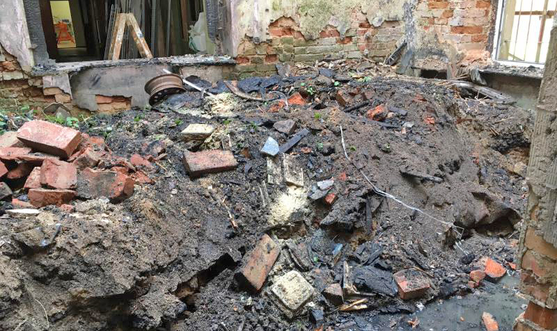 Seifhennersdorfer Bahnhof vom Schutt befreit