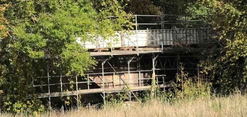 Spreebrücke Großpostwitz ist leicht im Verzug