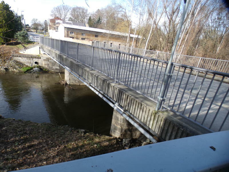 Die Spreebrücke in Schlungwitz wird erneuert