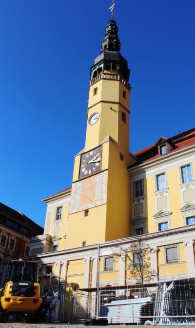 Sanierer erklimmen Bautzener Rathausturm 