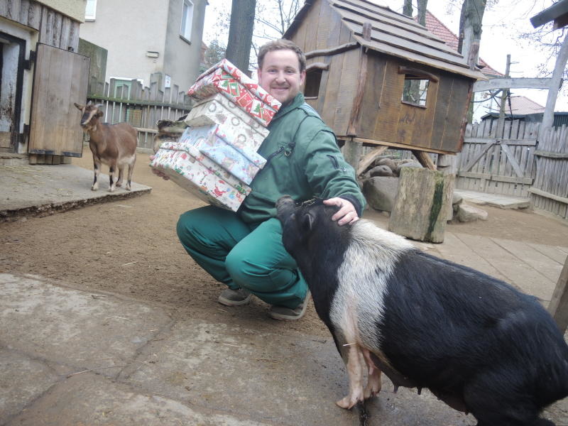 Ein Tierpark fährt runter