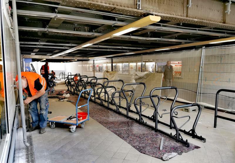 Görlitzer Fahrradstation vor dem Abschluss