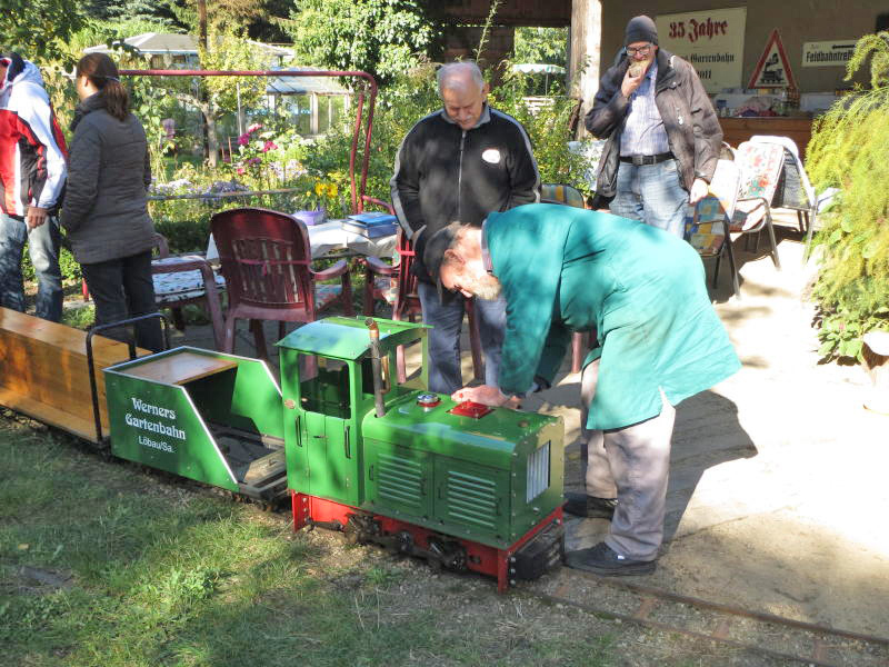 Der Kindertag bei Werners Gartenbahn ist auch Fahrtag