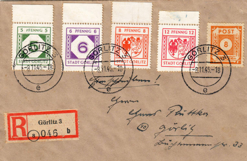 Als Görlitz eigene Briefmarken druckte