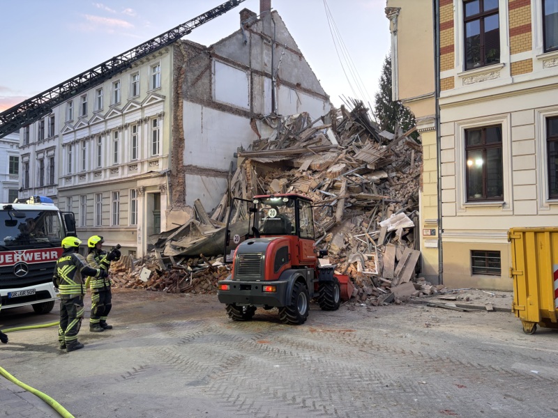 Mehrfamilienhaus in Görlitz eingestürzt
