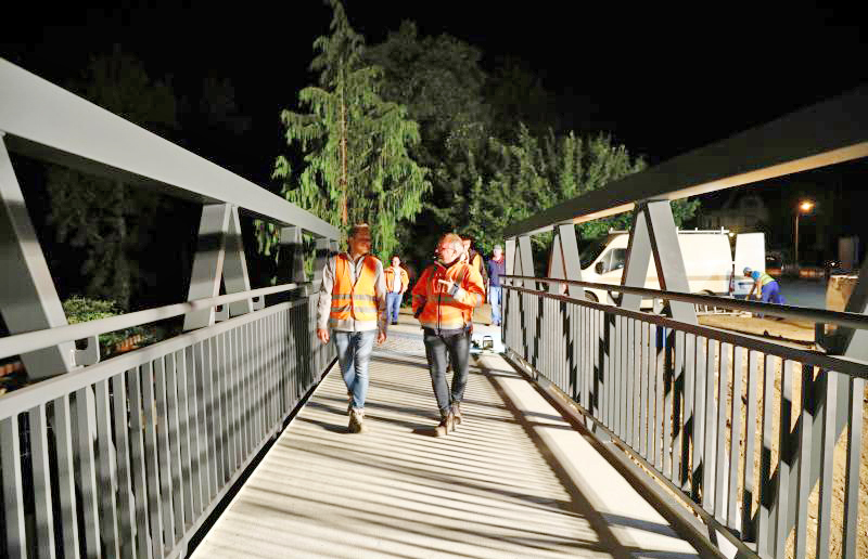 Görlitz: Eine Blockhausbrücke für die Fußgänger