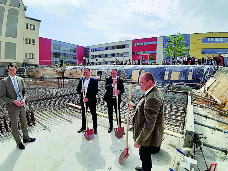 Grundsteinlegung für Erweiterungsbau am Schulstandort